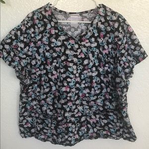 2X Scrub Shirt with side pockets